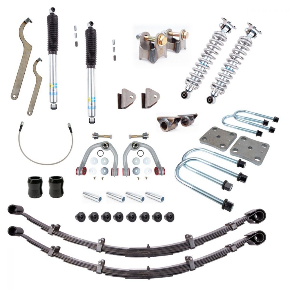 95-97 Toyota Tacoma PRO Kit w/Standard Leaf Springs UCA with Spring and Shackle Hangers and 650-LB Coilover Springs All Pro Off Road