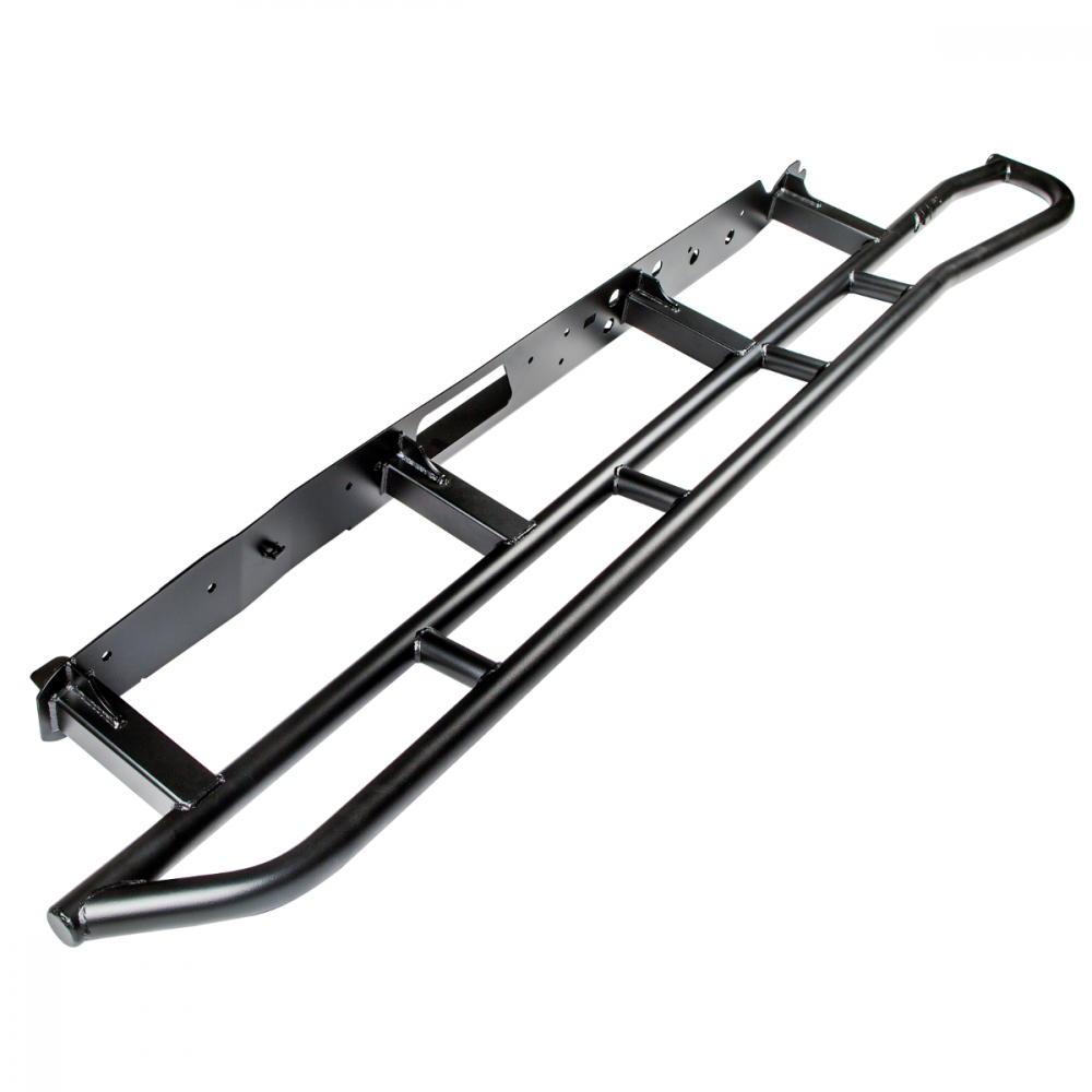 Tacoma Rock Sliders Black Powdercoat without Fill Plates 05-18 Toyota Tacoma and Double Cab Long Bed Black All Pro Off Road