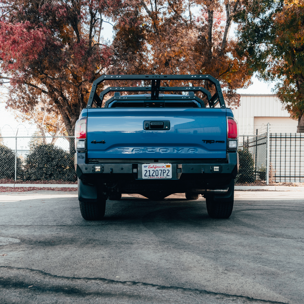 Tacoma Rear Bumper For 16-20 Tacoma Steel High Clearance Black Powder Coat APEXG3N Series All Pro Off Road