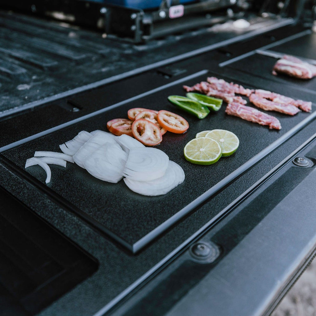 05-Present Toyota Tacoma Overland Tailgate Table - Divided Cutting Board All Pro Off Road