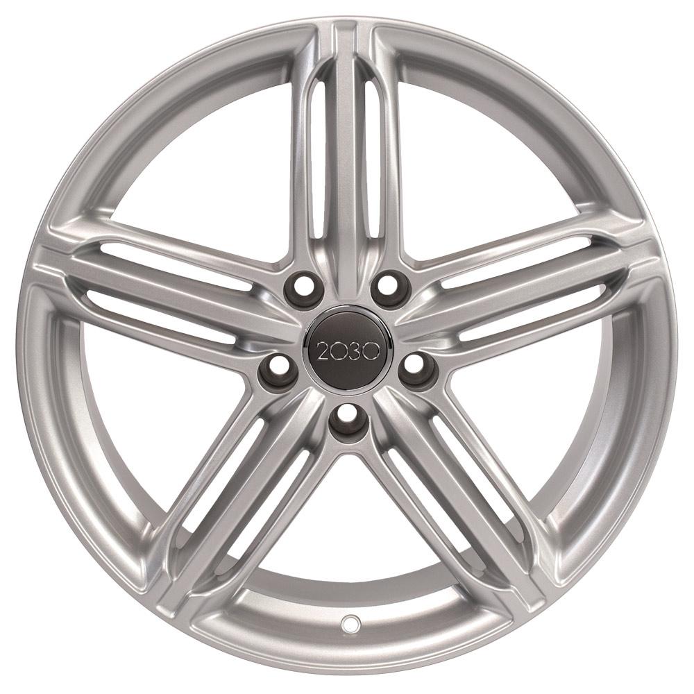 18" Replica Wheel AU12 Fits Audi RS6 Rim 18x8 Silver Wheel