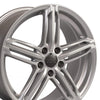 18" Replica Wheel AU12 Fits Audi RS6 Rim 18x8 Silver Wheel
