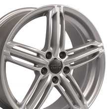 Cargar imagen en el visor de la galería, 18" Replica Wheel AU12 Fits Audi RS6 Rim 18x8 Silver Wheel