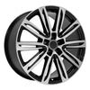 20" Replica Wheel AU21 Fits Audi A Series Rim 20x9 Black Mach'd Wheel