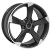 19" Replica Wheel AU29 Fits Audi S4 Rim 19x8.5 Machined Wheel