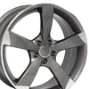 19" Replica Wheel AU29 Fits Audi A Series Rim 19x8.5 Machined Wheel