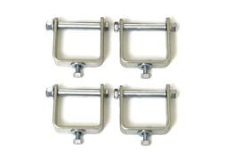BDS Suspension Leaf Spring Clamps - Bolt Style | 2.5 Inch Wide | 4 Pack | BDS228010