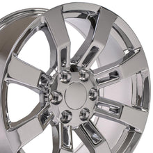 Cargar imagen en el visor de la galería, 20" Replica Wheel CA82 Fits Cadillac Escalade Rim 20x8.5 Chrome Wheel