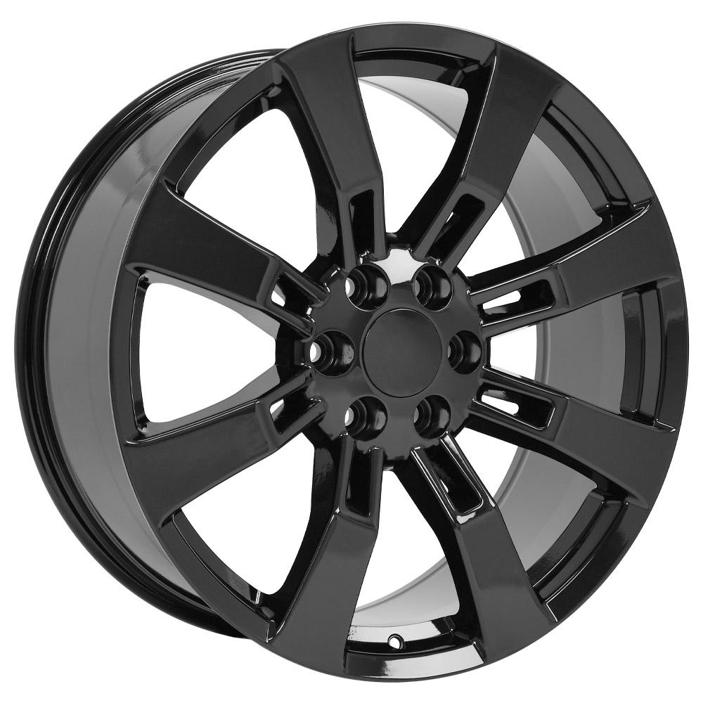 22" Replica Wheel CA82 Fits Cadillac Escalade Rim 22x9 Black Wheel
