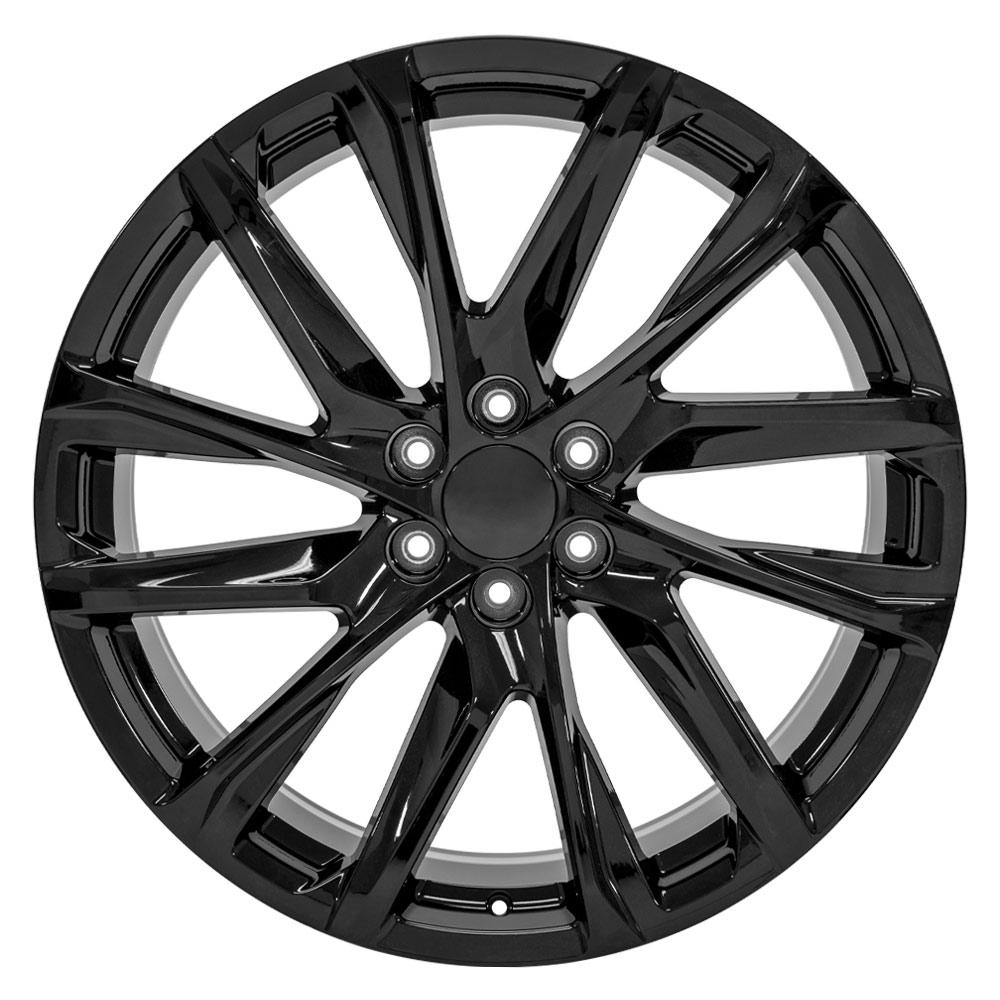 24" Replica Wheel fits Cadillac Escalade - CA90 Black 24x10