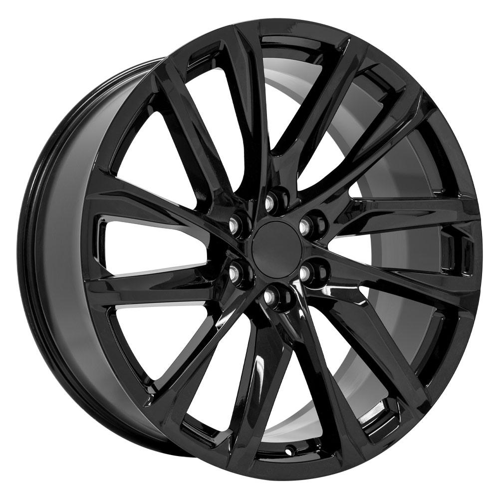 24" Replica Wheel fits Cadillac Escalade - CA90 Black 24x10