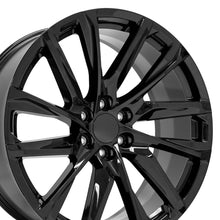 Cargar imagen en el visor de la galería, 24" Replica Wheel fits Cadillac Escalade - CA90 Black 24x10