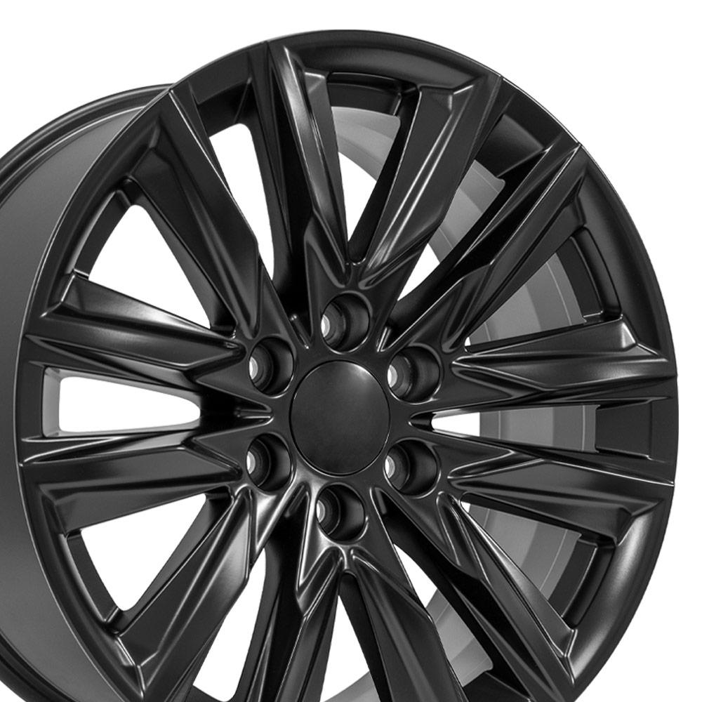 20" Replica Wheel fits Cadillac Escalade - CA91 Satin Black 20x9