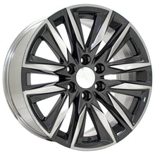 Cargar imagen en el visor de la galería, 20" Replica Wheel fits Cadillac Escalade - CA91 Gunmetal with Polished Face 20x9