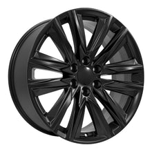 Cargar imagen en el visor de la galería, 22" Replica Wheel fits Cadillac Escalade - CA91 Satin Black 22x9