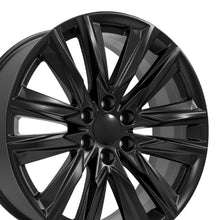 Cargar imagen en el visor de la galería, 22" Replica Wheel fits Cadillac Escalade - CA91 Satin Black 22x9