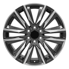 Cargar imagen en el visor de la galería, 22" Replica Wheel fits Cadillac Escalade - CA91 Gunmetal with Polished Face 22x9