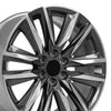 22" Replica Wheel fits Cadillac Escalade - CA91 Gunmetal with Polished Face 22x9