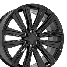 Load image into Gallery viewer, 24" Replica Wheel fits Cadillac Escalade - CA91 Black 24x10