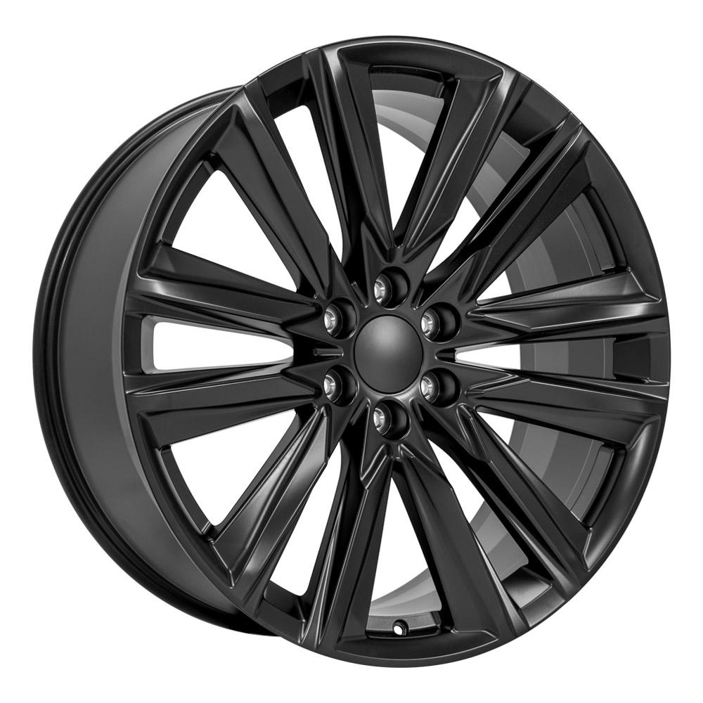 24" Replica Wheel fits Cadillac Escalade - CA91 Satin Black 24x10