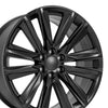 24" Replica Wheel fits Cadillac Escalade - CA91 Satin Black 24x10