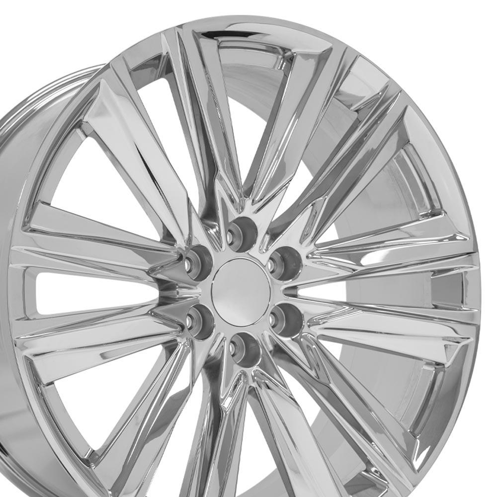 24" Replica Wheel fits Cadillac Escalade - CA91 Chrome 24x10