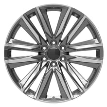 Load image into Gallery viewer, 24" Replica Wheel fits Cadillac Escalade - CA91 Gunmetal with Polished Face 24x10