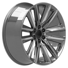 Load image into Gallery viewer, 24" Replica Wheel fits Cadillac Escalade - CA91 Gunmetal with Polished Face 24x10