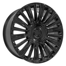 Cargar imagen en el visor de la galería, 24" Replica Wheel fits Cadillac Escalade - CA92 Black 24x10