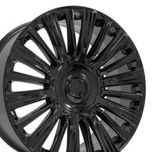 Cargar imagen en el visor de la galería, 24" Replica Wheel fits Cadillac Escalade - CA92 Black 24x10
