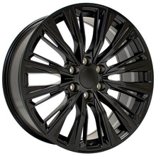 Cargar imagen en el visor de la galería, 22" Replica Wheel fits Cadillac Escalade - CA93 Satin Black 22x9