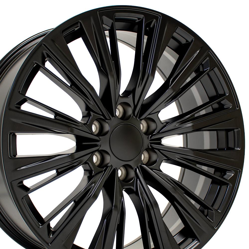 22" Replica Wheel fits Cadillac Escalade - CA93 Satin Black 22x9