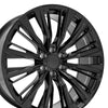 24" Replica Wheel fits Cadillac Escalade - CA93 Black 24x10