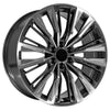 24" Replica Wheel fits Cadillac Escalade - CA93 Gunmetal with Polished Face 24x10