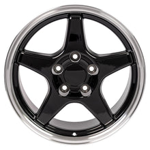 Cargar imagen en el visor de la galería, 17" Replica Wheel CV01 Fits Chevrolet Corvette - ZR1 Rim 17x9.5 Black Wheel