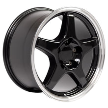 Cargar imagen en el visor de la galería, 17" Replica Wheel CV01 Fits Chevrolet Corvette - ZR1 Rim 17x9.5 Black Wheel