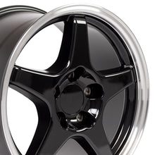 Cargar imagen en el visor de la galería, 17" Replica Wheel CV01 Fits Chevrolet Corvette - ZR1 Rim 17x9.5 Black Wheel