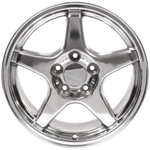 Cargar imagen en el visor de la galería, 17" Replica Wheel CV01 Fits Chevrolet Corvette - ZR1 Rim 17x9.5 Polished Wheel