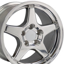 Cargar imagen en el visor de la galería, 17" Replica Wheel CV01 Fits Chevrolet Corvette - ZR1 Rim 17x9.5 Polished Wheel