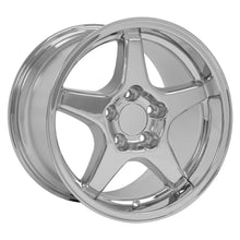 Cargar imagen en el visor de la galería, 17" Replica Wheel CV01 Fits Chevrolet Corvette - ZR1 Rim 17x11 Chrome Wheel