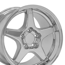 Cargar imagen en el visor de la galería, 17" Replica Wheel CV01 Fits Chevrolet Corvette - ZR1 Rim 17x11 Chrome Wheel
