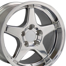 Cargar imagen en el visor de la galería, 17&quot; Replica Wheel CV01 Fits Chevrolet Corvette - ZR1 Rim 17x11 Polished Wheel