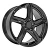 18" Replica Wheel fits Chevrolet C7 Corvette - CV02C Black 18x8.5