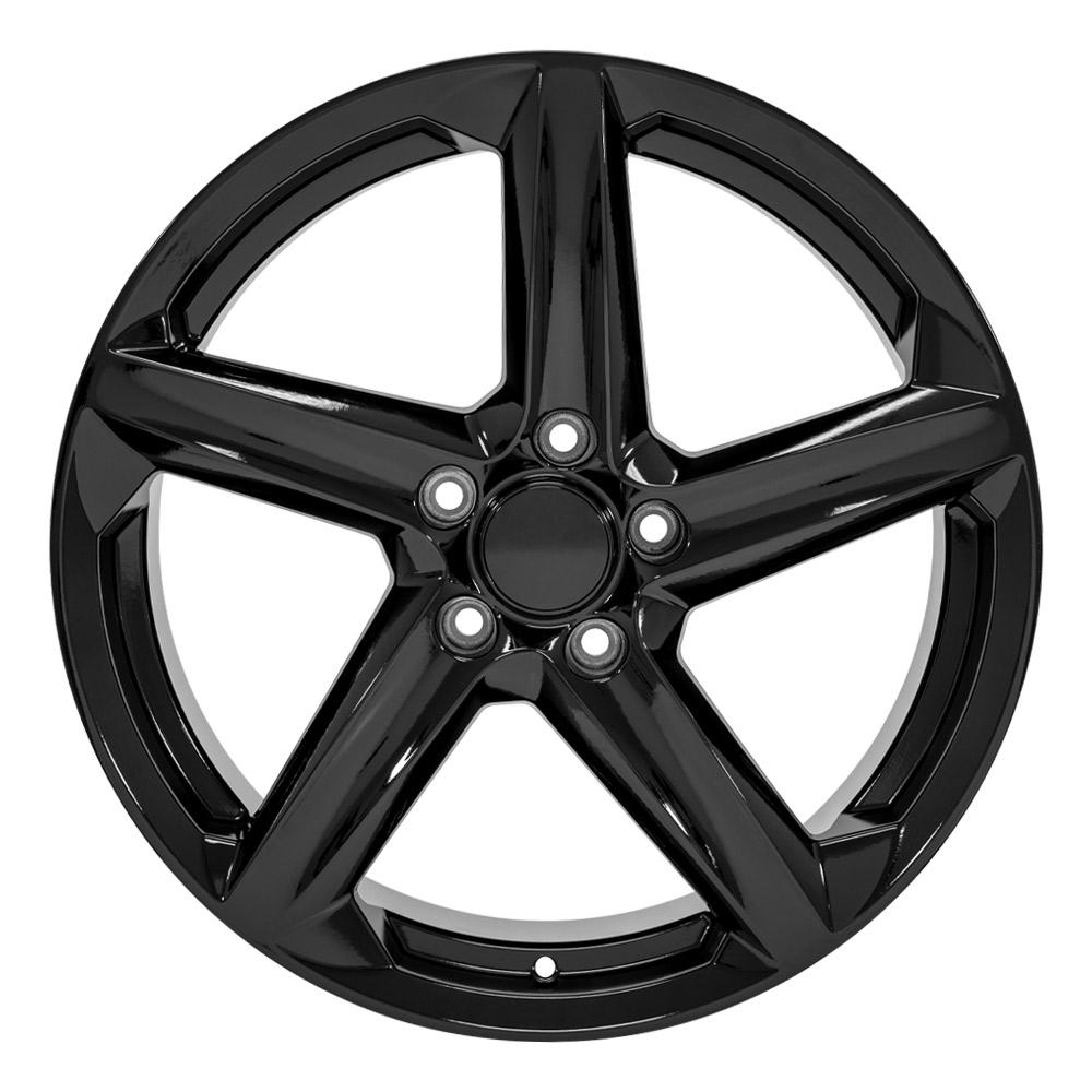 19" Replica Wheel fits Chevrolet C8 Corvette - CV02D Black 19x8.5