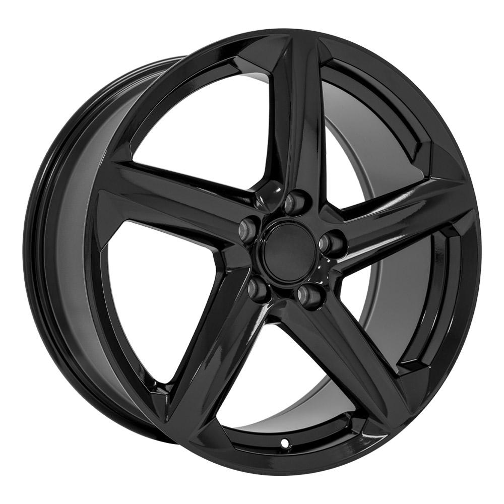 19" Replica Wheel fits Chevrolet C8 Corvette - CV02D Black 19x8.5
