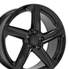 19" Replica Wheel fits Chevrolet C8 Corvette - CV02D Black 19x8.5
