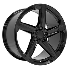 Cargar imagen en el visor de la galería, 20" Replica Wheel fits Chevrolet C8 Corvette - CV02D Black 20x11
