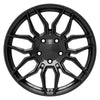 18" Replica Wheel fits Chevrolet C7 Corvette - CV03C Black 18x8.5