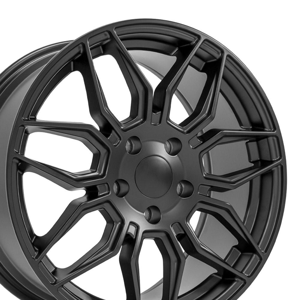 18" Replica Wheel fits Chevrolet C7 Corvette - CV03C Satin Black 18x8.5