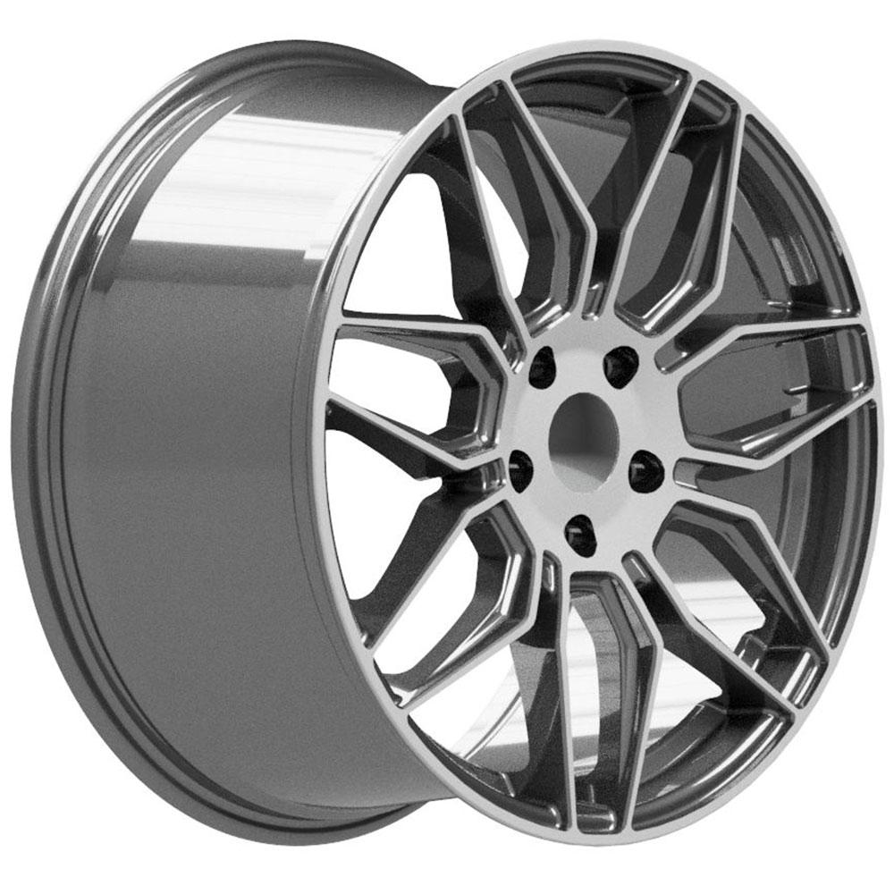 19" Replica Wheel fits Chevrolet C7 Corvette - CV03C Gunmetal Machined 19x10